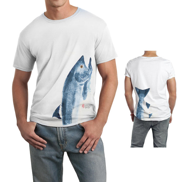 Heads and Tails Two-Sided Salmon Tee