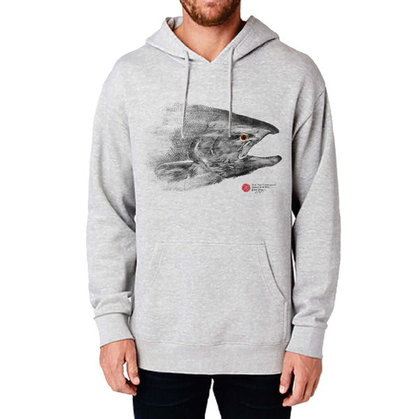 Chinook Salmon Head Hoodie