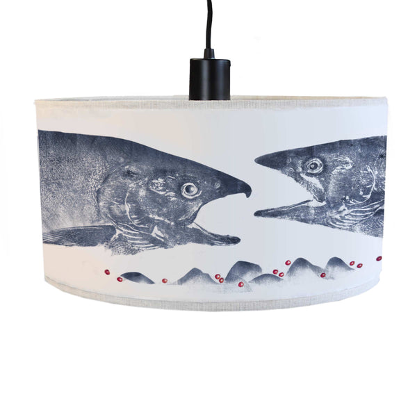 "Next Generation" Spawning Salmon Floor Lamp