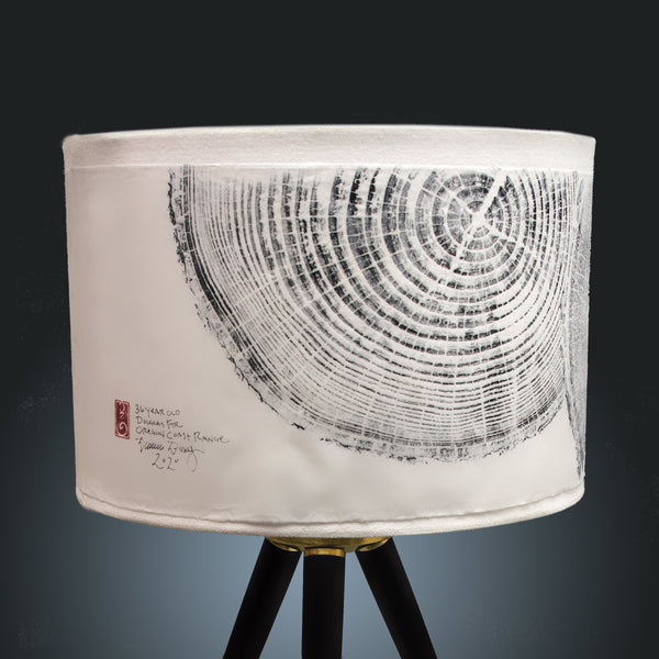 Beach Pine Tree Rings Lamp