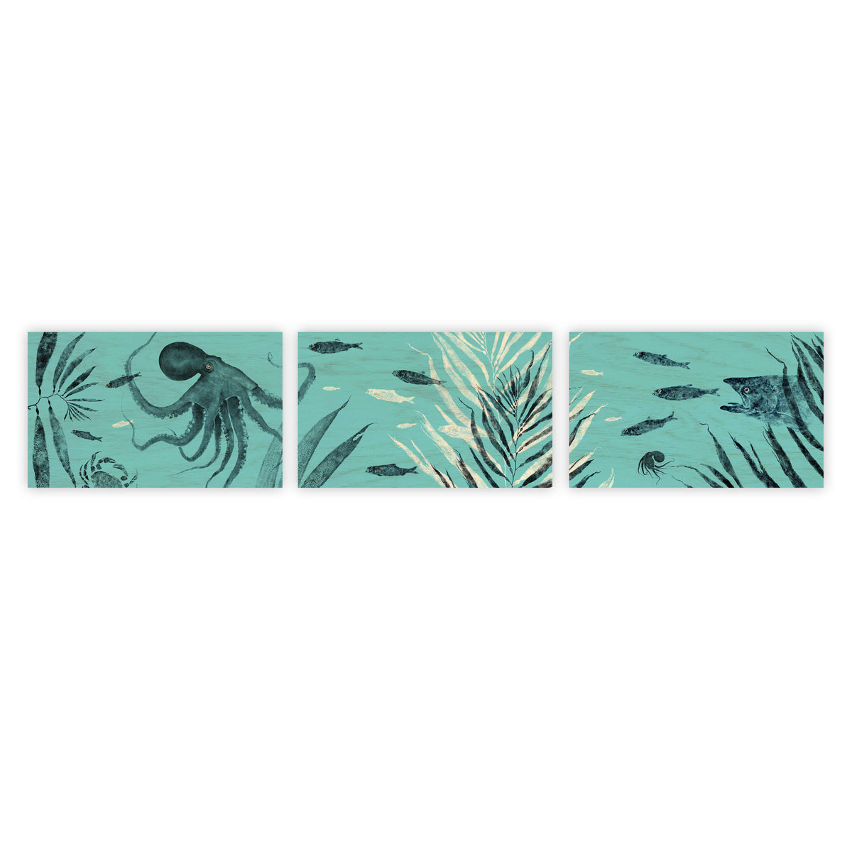 “Thanks Be To The Sea” Triptych Mural – By Land By Sea By Air